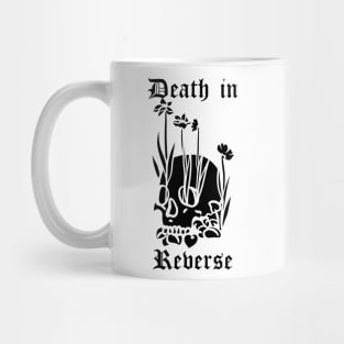 Death In Reverse - Skull With Flowers Mug